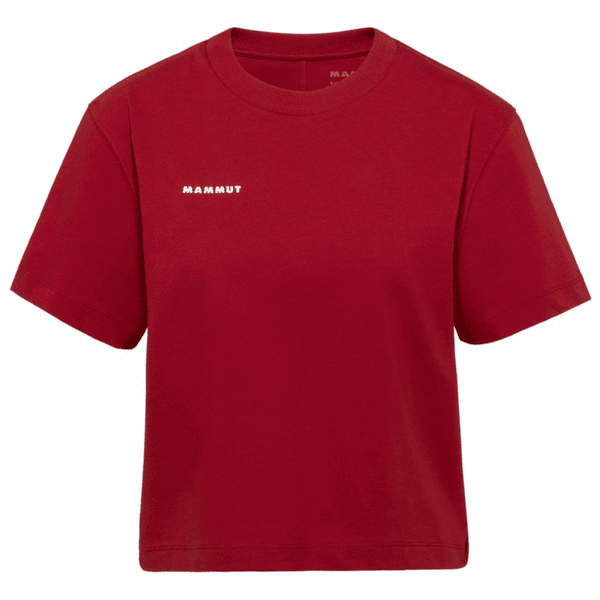 T-shirt a manches courtes Mammut MAMMUT BASE CROPPED T-SHIRT WOMEN MINI LOGO 3818 dark mammut red
