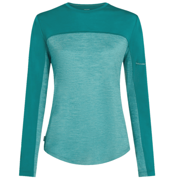 T-shirt a manches longues Icebreaker Merino 125 Cool-Lite™ Sphere LS Tee Colour Block Women TIDALTALHTHR/TIDALTEAL/CB