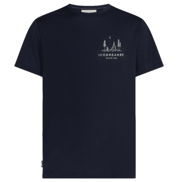 T-shirt a manches courtes Icebreaker Merino 150 Tech Lite SS Tee IB Wordmark Men Midnight Navy