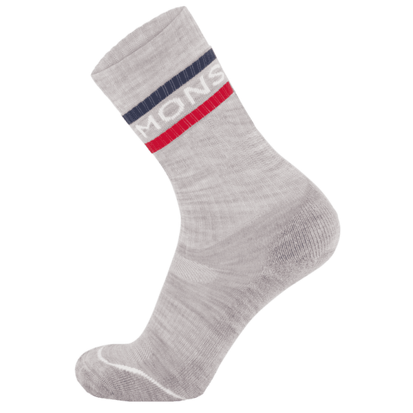 Chaussettes Mons Royale Signature Crew Sock College Grey