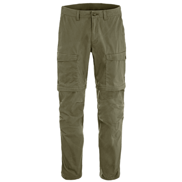Pantalons Fjällräven ABISKO HYBRID TRAIL TROUSERS ZIP-OFF MEN Laurel Green