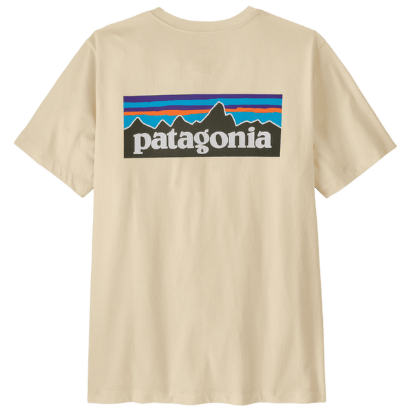 T-shirt a manches courtes Patagonia P-6 Logo T-Shirt Men Undyed Natural