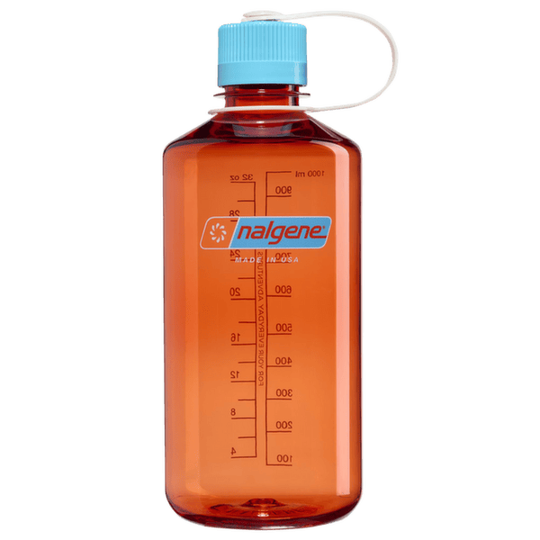 Bouteille Nalgene Narrow-Mouth 1000 mL Sustain Flame w/Blue Atoll