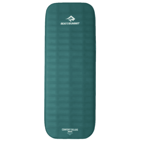 Tôle d'assise Sea to Summit Comfort Deluxe Self Inflating Mat Regular Rectangular Wide Rain Forest