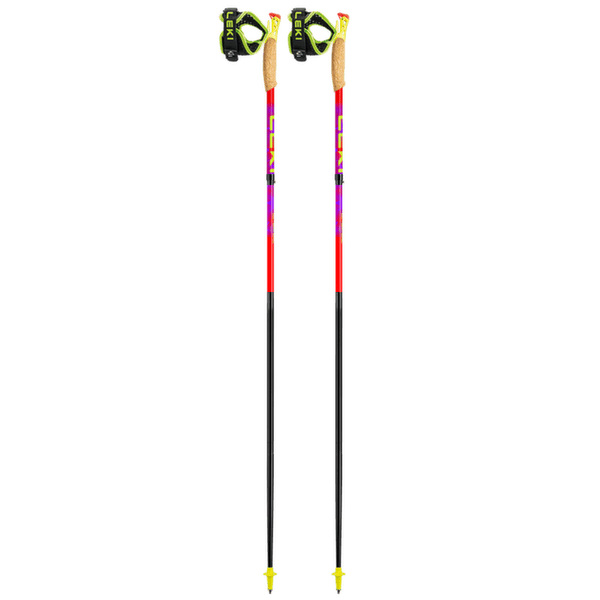 Trou Leki Ultratrail FX.One bright red-violet-neonyellow