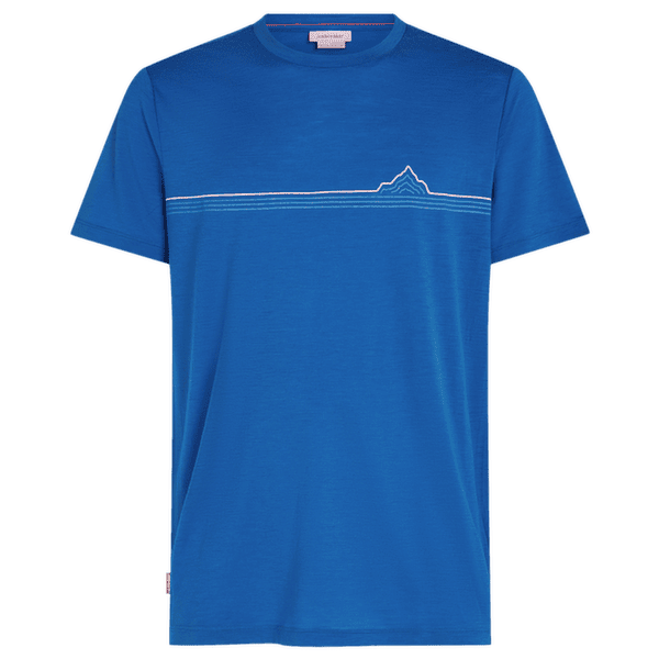 T-shirt a manches courtes Icebreaker Merino 150 Tech Lite SS Tee Range Stripes Men LAZURITE
