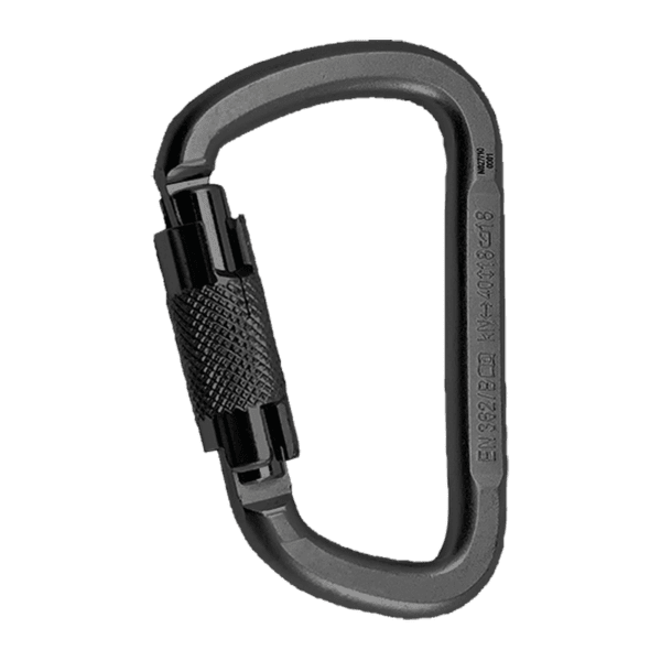 Mousqueton Rock Empire Steel Carabiner D KL-2T Black černá 008