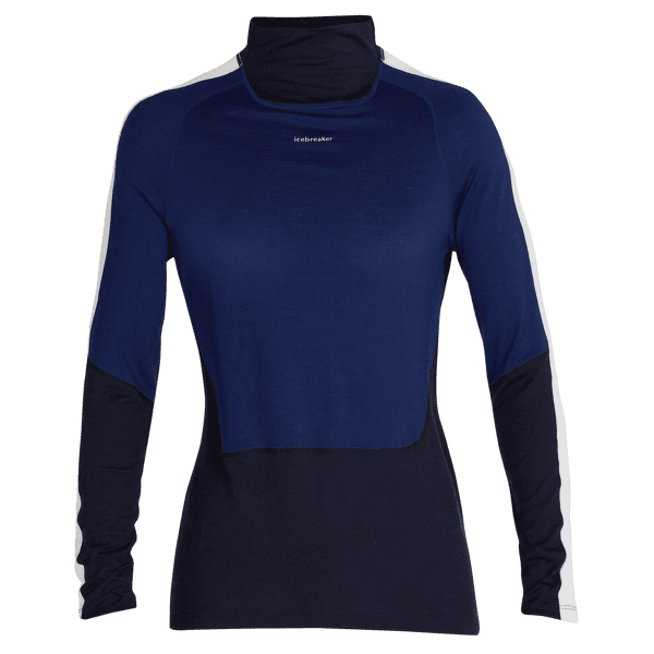 T-shirt a manches longues Icebreaker Sonebula LS High Neck 200 Women MID NVY/ROYAL NVY/SNOW/CB
