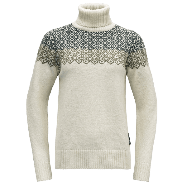 Pull Devold Syvde Wool High Neck Women 000A OFFWHITE