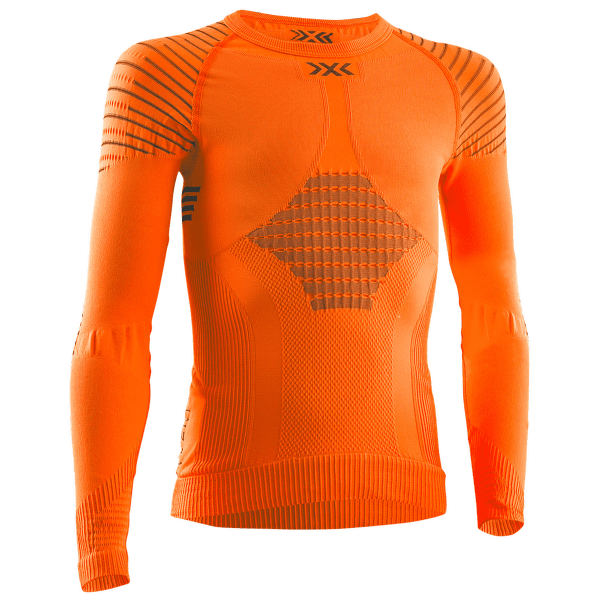 T-shirt a manches longues X-Bionic Invent 4.0 Shirt Long Sleeve Junior SUNSET ORANGE/ANTHRACITE