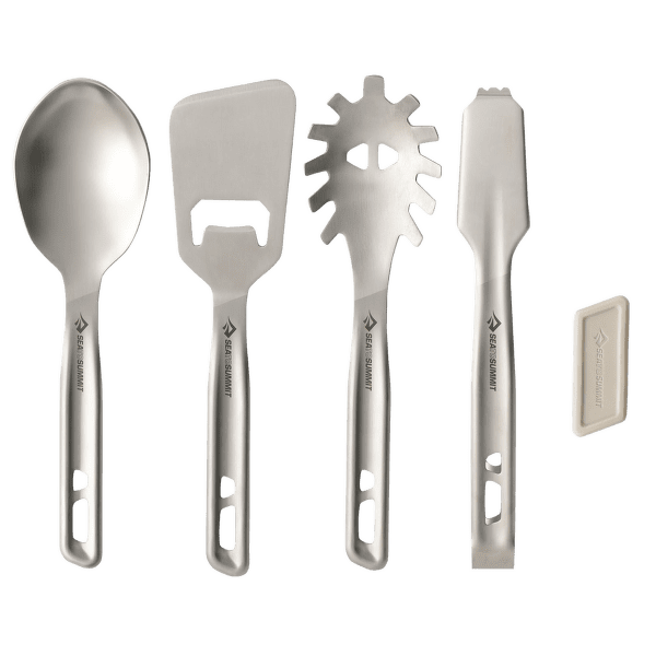 Couverts Sea to Summit Detour Stainless Steel Utensil Set - [4 Piece] Stainless Steel Grey
