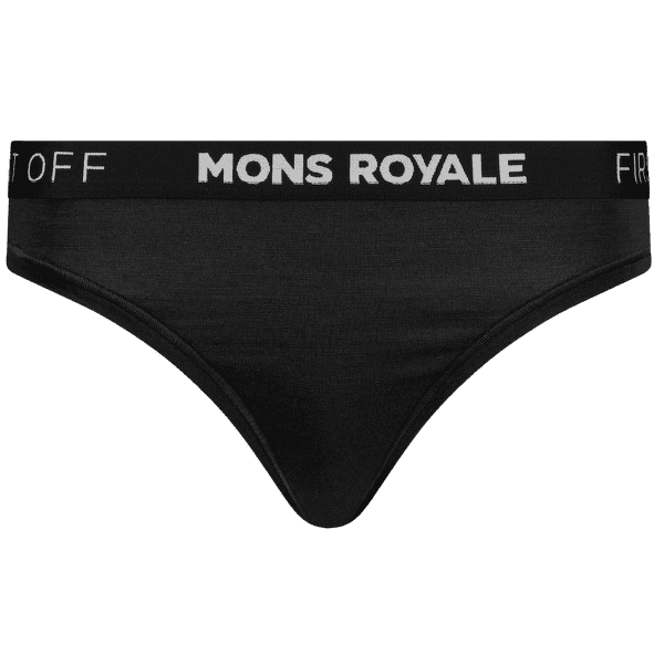 Culottes Mons Royale Stratos Merino Thong Black