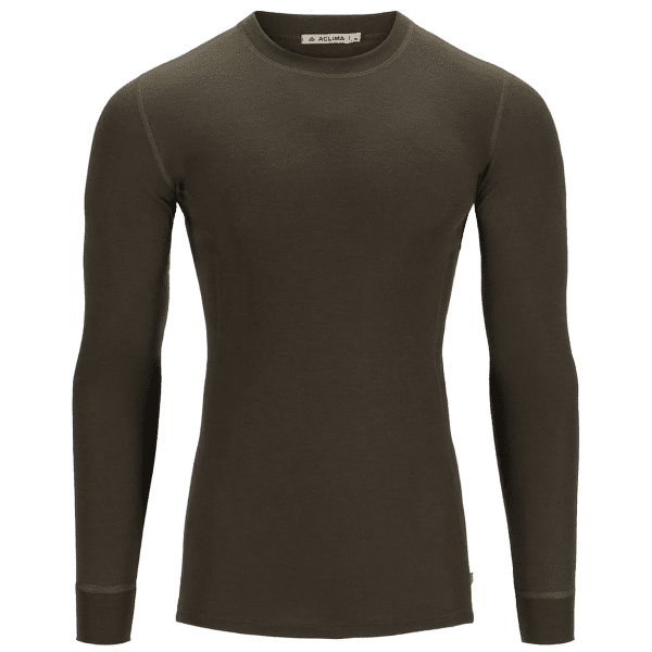 T-shirt a manches longues Aclima WarmWool Crew Neck Man Tarmac