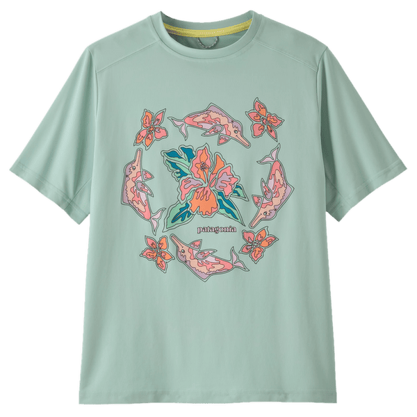 T-shirt a manches courtes Patagonia Capilene® Silkweight T-Shirt Kid Riverbloom: Thin Ice