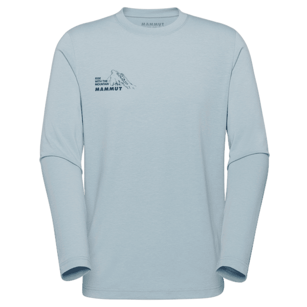 T-shirt a manches longues Mammut MOUTAIN LONGSLEEVE T-SHIRT MEN BLUEMLISALPHORN nebla