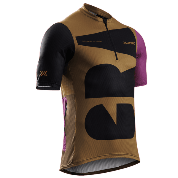 T-shirt a manches courtes X-Bionic X-Bionic® Corefusion Gravel Jersey Men MULTI COLOR/PEANUT BUTTER