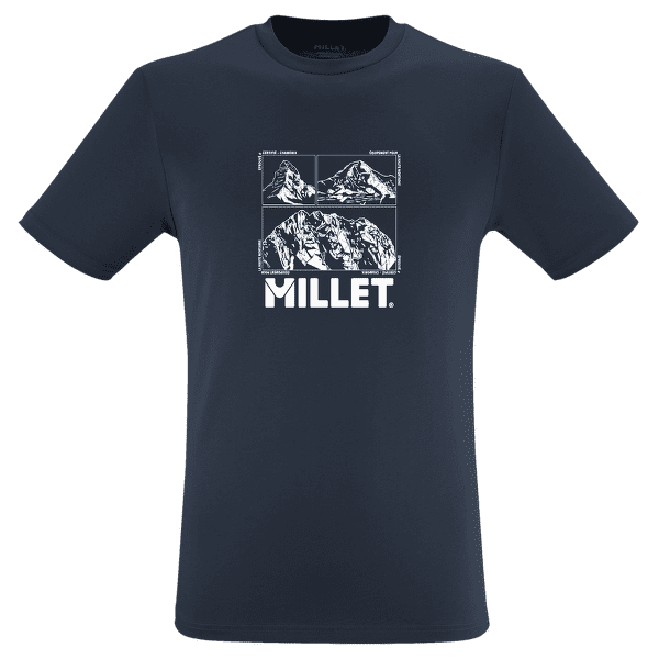 T-shirt a manches courtes Millet CHAMONIX LOGO TS SS Men SAPHIR NEW
