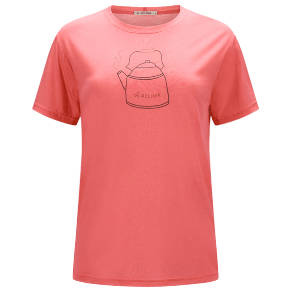 T-shirt a manches courtes Aclima LightWool 140 Classic Tee Kettle Women Sun Kissed Coral