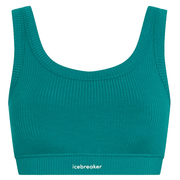 Brassiere Icebreaker Merino Blend Rib Lotus Bra Women TIDAL TEAL