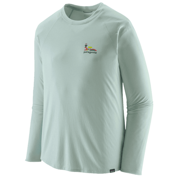 T-shirt a manches longues Patagonia L/S Cap Cool Trail Graphic Shirt Men Lose It: Wispy Green