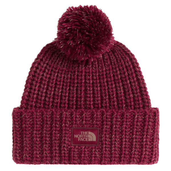 Casquettes The North Face COZY CHUNKY CABIN BEANIE 007 BURGUNDY CRUSH/UTILITY BROWN