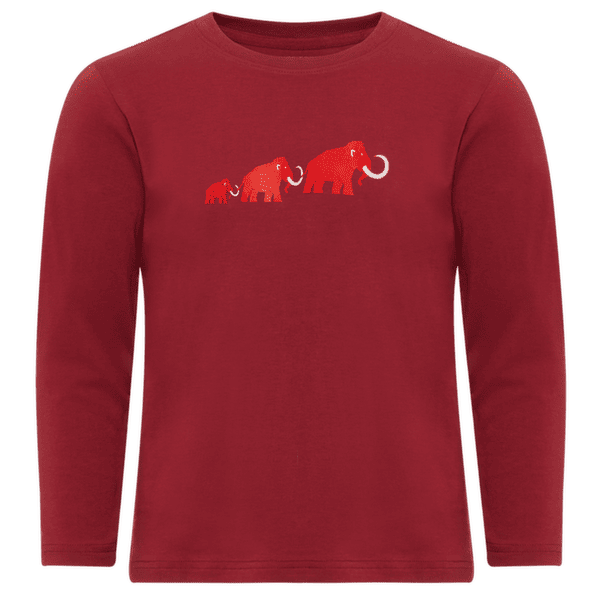 T-shirt a manches longues Mammut MAMMUT CORE LONGSLEEVE KIDS LOGO 3818 dark mammut red