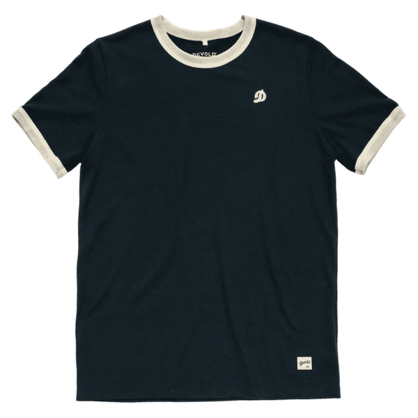 T-shirt a manches courtes Devold Archive Ringer Tee 284C INK/OFFWHITE