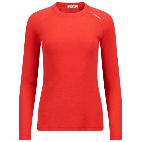 T-shirt a manches longues Aclima WarmWool Crew Neck Women Poinciana