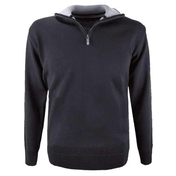Pull (fermeture 3/4) Kama Sweater 4105 black 110