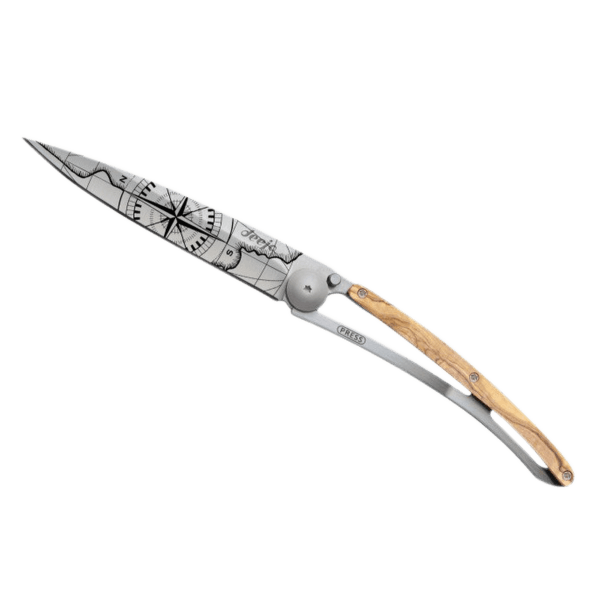 Couteau Deejo Tattoo Olive Wood