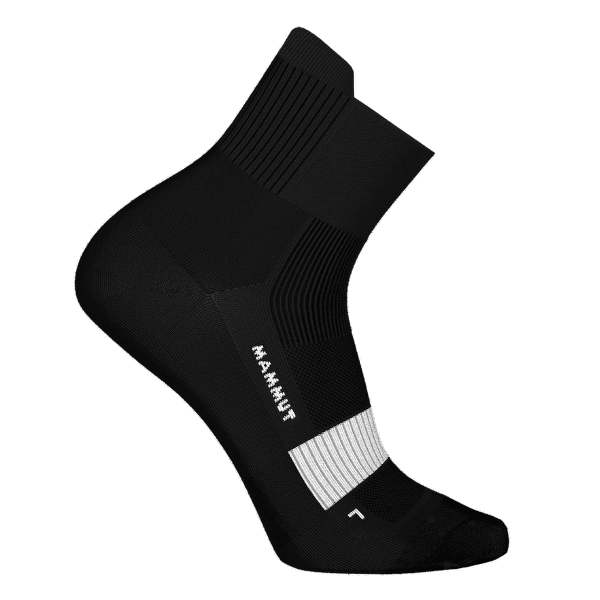 Chaussettes Mammut All-Mountain Targeted Cushion Quarter Socks black-white 0047