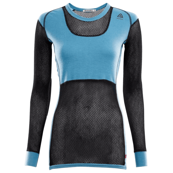 T-shirt a manches longues Aclima WoolNet Crew Neckt Women Azure Blue / Jet Black