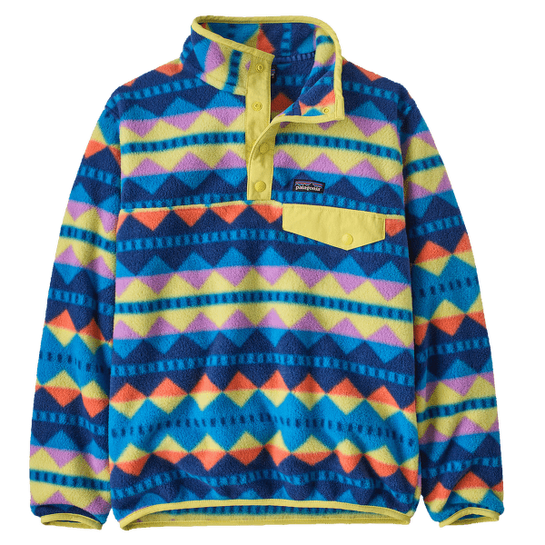 Sweat-shirt Patagonia Lightweight Synch Snap-T Pullover Kids Diamond Stripe: Uplift Blue