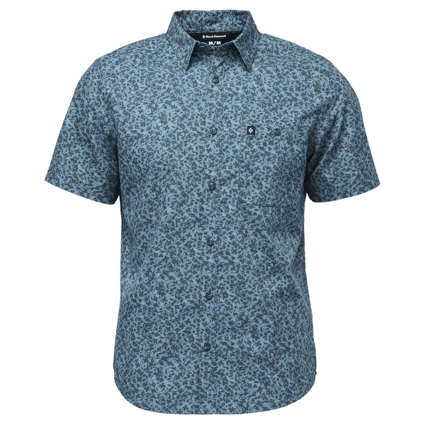 Chemises a manches courtes Black Diamond Wingate SS Shirt Men Charcoal BD Glyphs