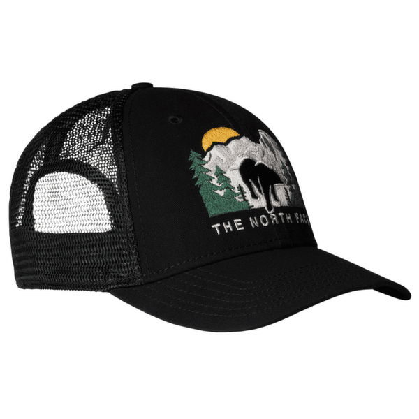 Casquette de baseball The North Face Embroidered Mudder Trucker 96O TNF BLACK/TNF BLACK/BEAR GRAPHIC