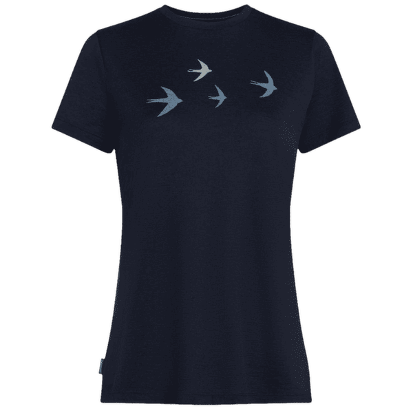 T-shirt a manches courtes Icebreaker Merino 150 Tech Lite SS Tee Bird Transit Women Midnight Navy