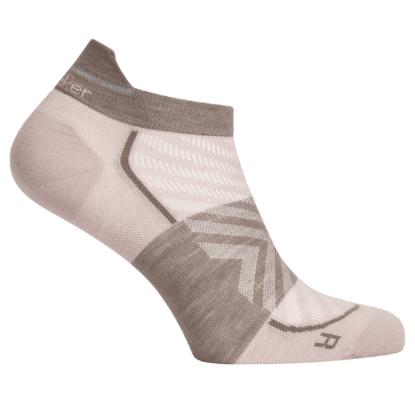 Chaussettes Icebreaker Merino Run+Ultralight Micro Women PINK QUARTZ/PORCINI