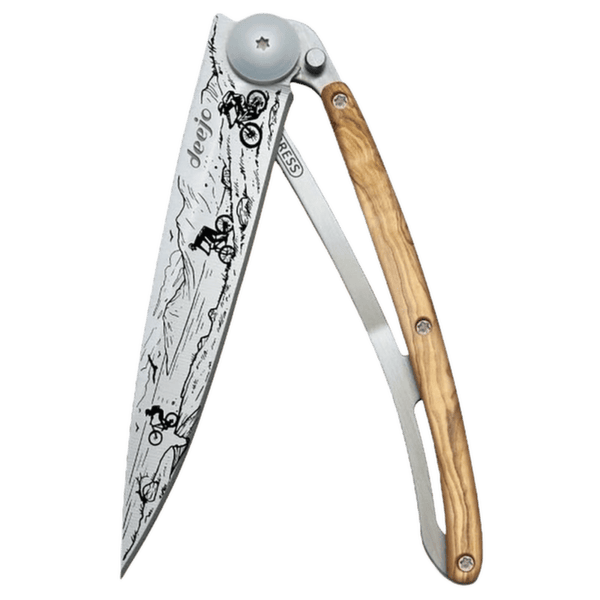 Couteau Deejo Tattoo olive wood Mountain Bike