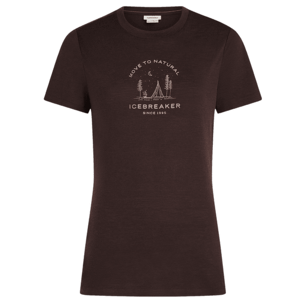 T-shirt a manches courtes Icebreaker Merino 150 Tech Lite SS Tee Peaceful Pass Women BITTERSWEET