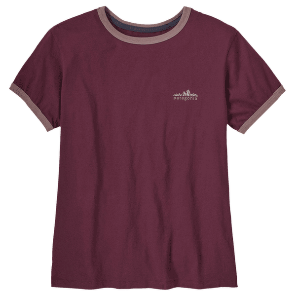 T-shirt a manches courtes Patagonia FITZ ROY FOOTHILLS RINGER TEE Women Berry Fig