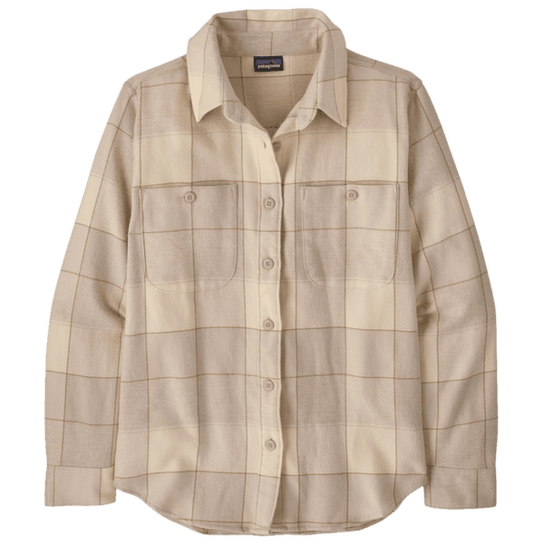Chemises a manches longues Patagonia FJORD FLANNEL SHIRT Women Snow Owl: Rutabaga White