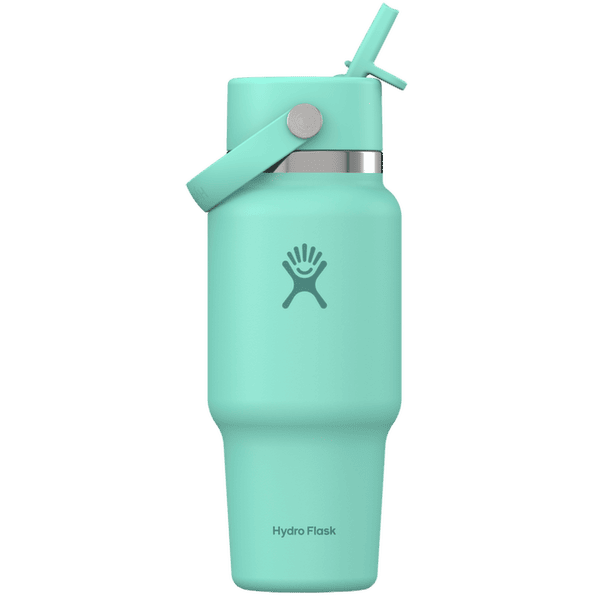 Thermos Hydro Flask 24 OZ WIDE FLEX STRAW TRAVEL BOTTLE Mermain Green