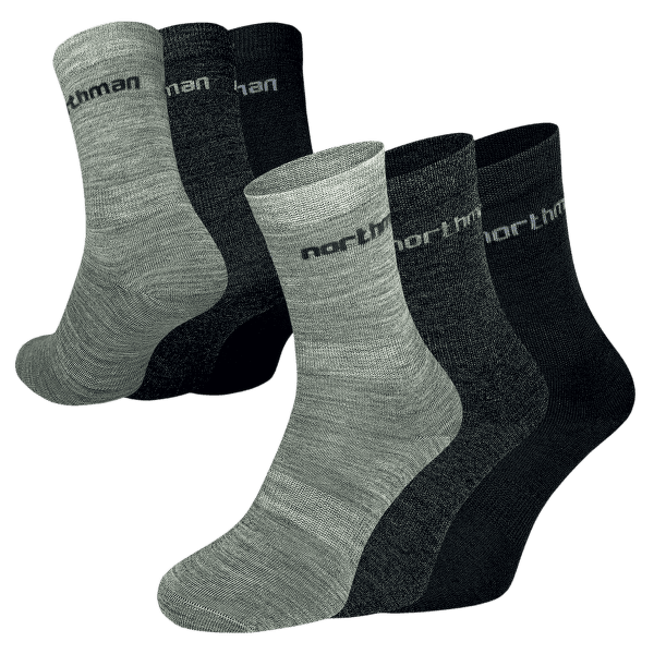Chaussettes Northman Liner Merino 3-pack Mix