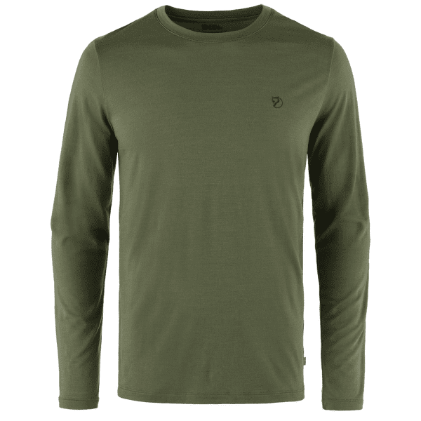 T-shirt a manches longues Fjällräven Abisko Wool LS Men Laurel Green