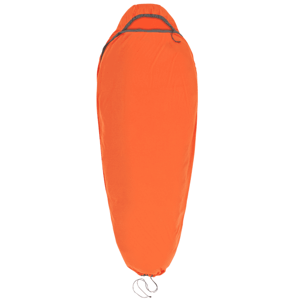 Insert de sac de couchage Sea to Summit Reactor Extreme Sleeping Bag Liner - Mummy w/ Drawcord Standard Spicy Orange