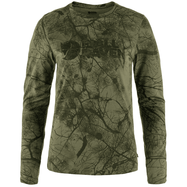 T-shirt a manches longues Fjällräven Värmland Wool LS Women Green Camo