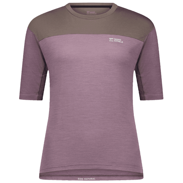 T-shirt a manches courtes Mons Royale Diversion Merino Bike Jersey Short Sleeve Mauve / Iron