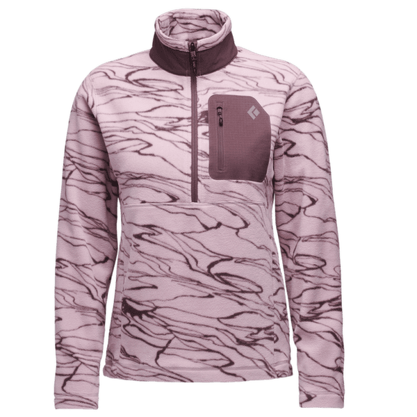 Pull Black Diamond Rift HZ Fleece Jacket Women Relief-Meadow Rose-Fig