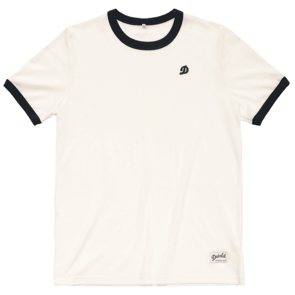 T-shirt a manches courtes Devold Archive Ringer Tee 001B WHITE/INK