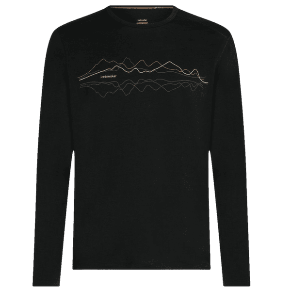 T-shirt a manches longues Icebreaker Merino 200 Oasis LS Crewe Icebreaker Men BLACK